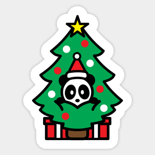 Panda Christmas Tree Bambu Brand Present Gift Stocking Sticker